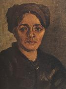 Vincent Van Gogh Head of a Peasant Woman with Dark Cap (nn04) Spain oil painting artist